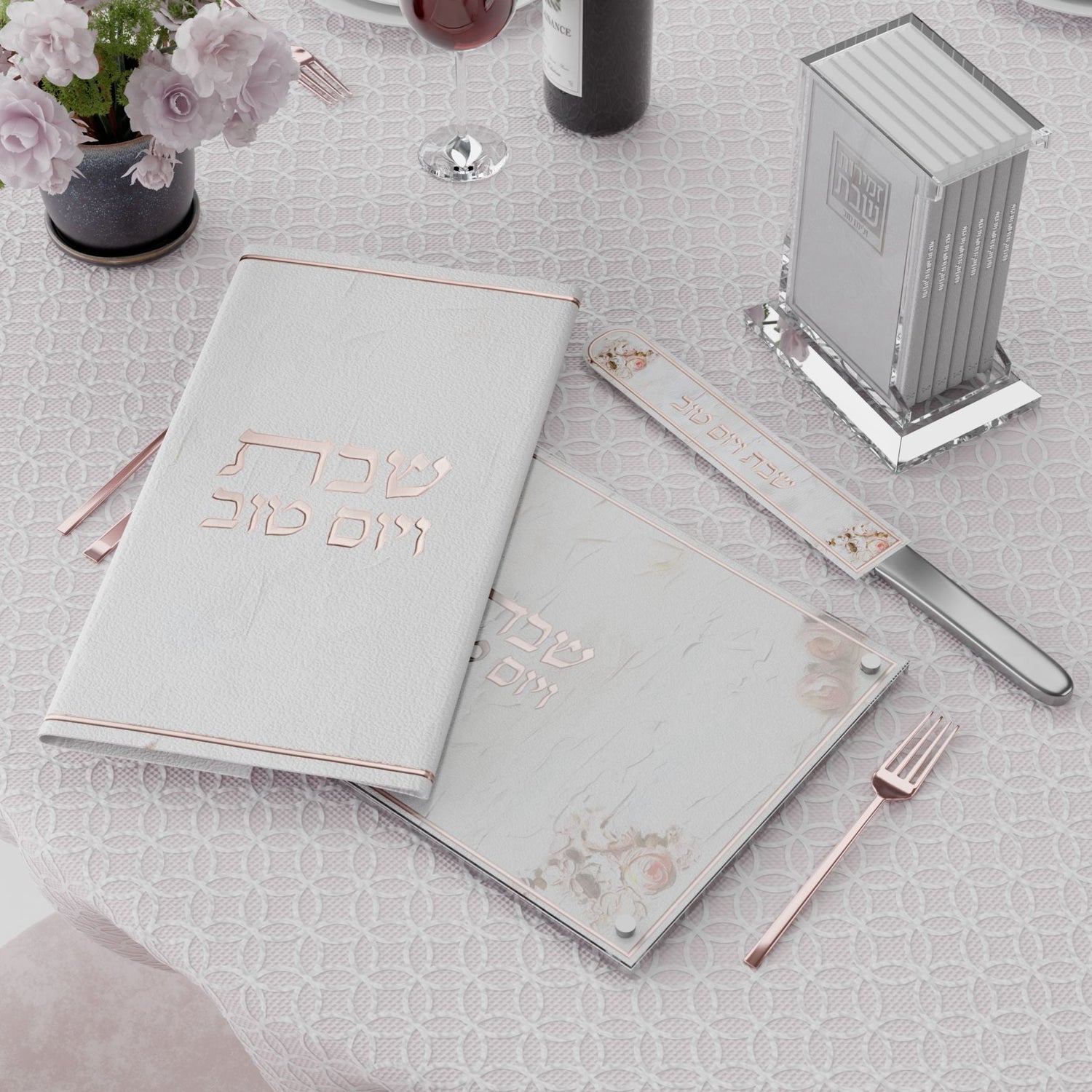 Leatherite Blush Rose Challah Board
