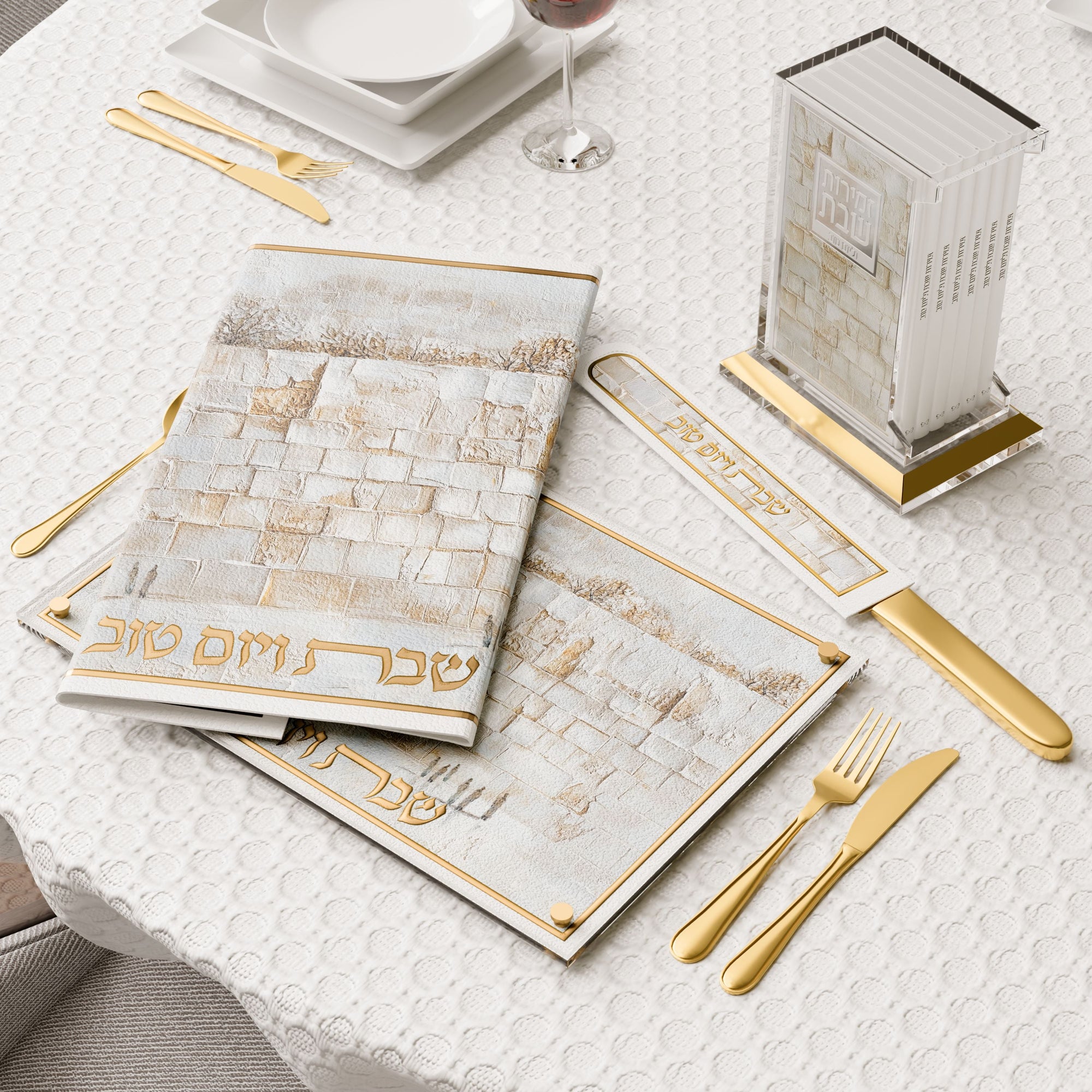 Serene Kosel Challah Cover — Shabbos — Leatherite Shabbos Challah Cover | Judaica Square Lakewood
