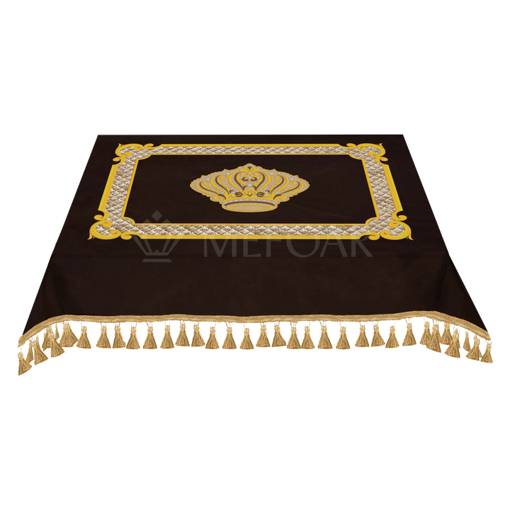Velvet Bimah Cover Crown - Style #1704 - brown