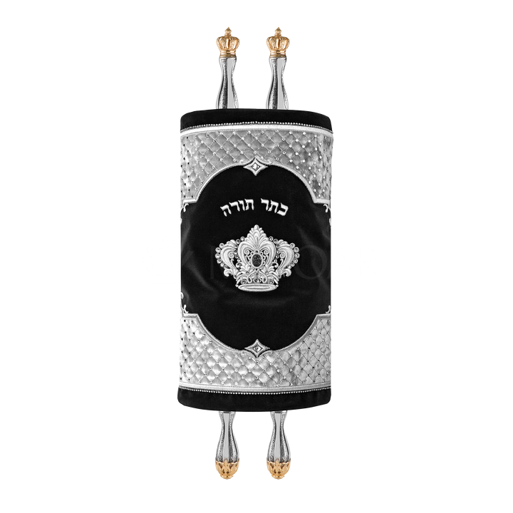 Velvet Torah Mantle #802 - Black
