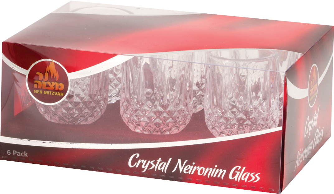 Crystal Neironim Glass 6-Pk. — Judaica Square