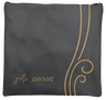 Prestige Leather Tallit & Tefillin Bag — Wave & Crown Design, Prestige Collection (6050C-LG)