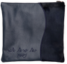 Prestige Leather Tallit & Tefillin Bag — Geometric & Wave Design, Supreme Collection (605H-NV)
