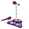 Little Pretender Kids Karaoke Machine with 2 Mics & Adjustable Stand — stage lights | Judaica Square Lakewood