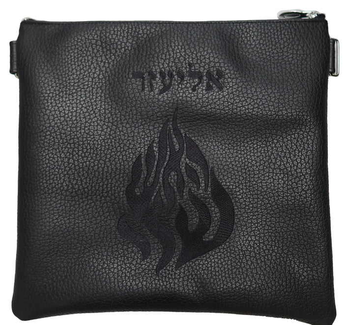 Prestige Contemporary Leather Tallit & Tefillin Bag (615C-BK)