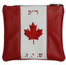 Prestige Leather Tallit & Tefillin Bag — Crown Design, Prestige Collection (615D-RD)