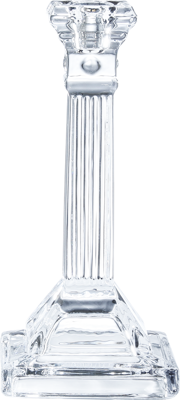 2pk. 8" Glass Candlesticks — Judaica Square