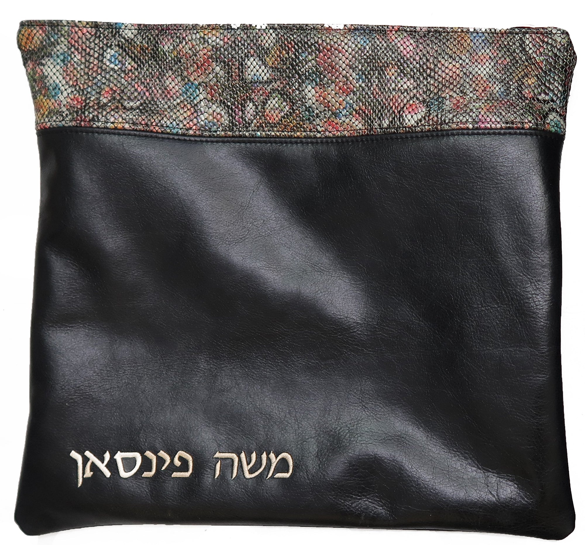 Prestige Python Tallit & Tefillin Bag — Python Design, Regal Collection (620F-BK2) — view 2