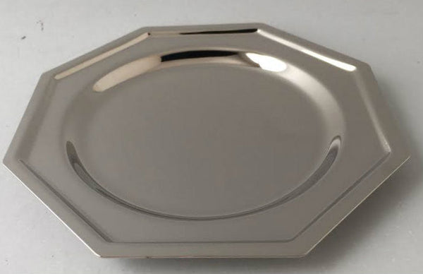 Octagon Nickel Plate Tray for Kiddush Cup 4.5"-6 Pack(KC-650-6N)