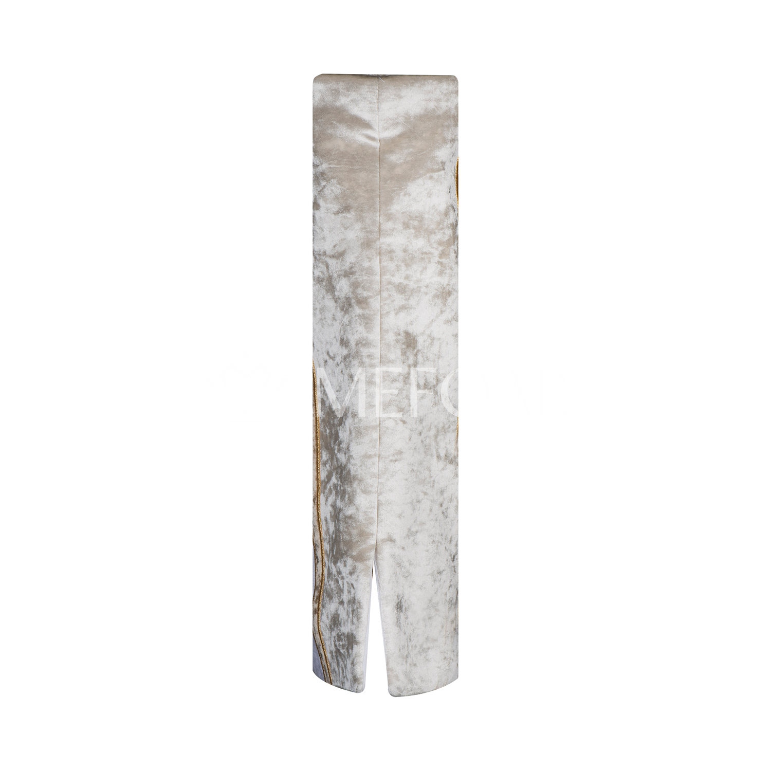 Velvet Torah Mantle - Style 348-White - Image 4