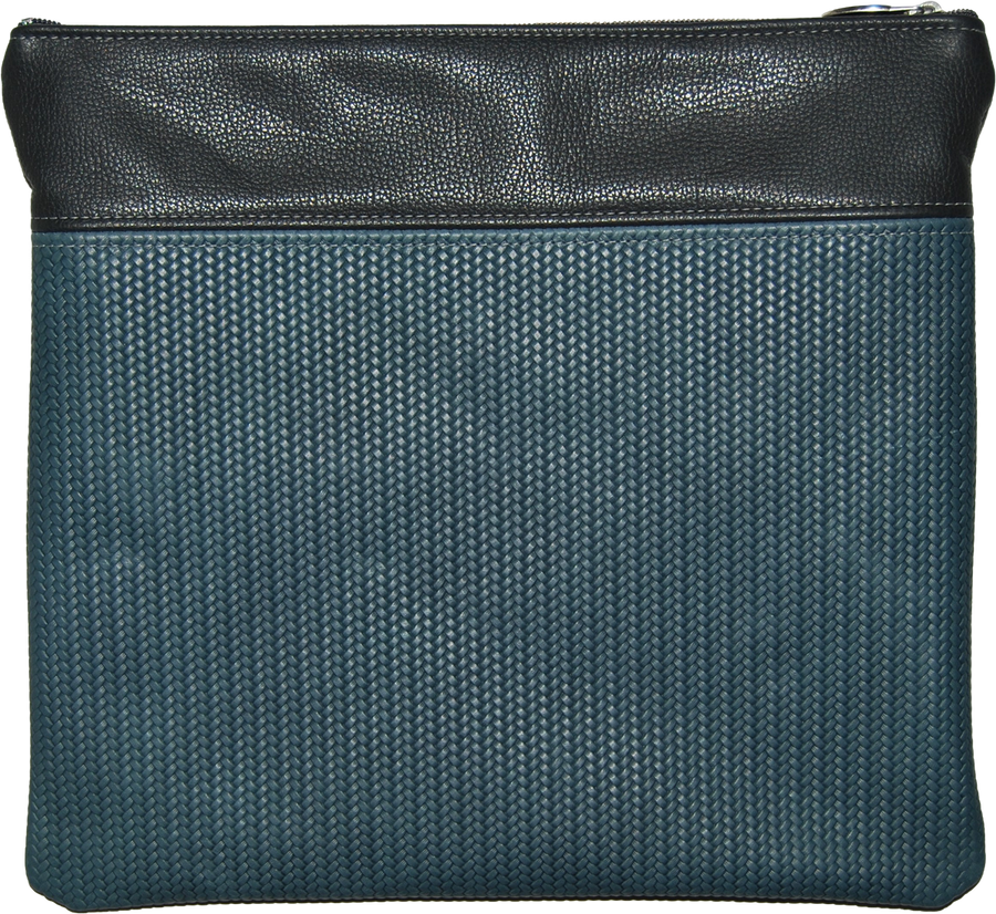 Personalization preview — Regal Leather Tallit & Tefillin Bag — Slate Blue (620F-Slate Distressed)