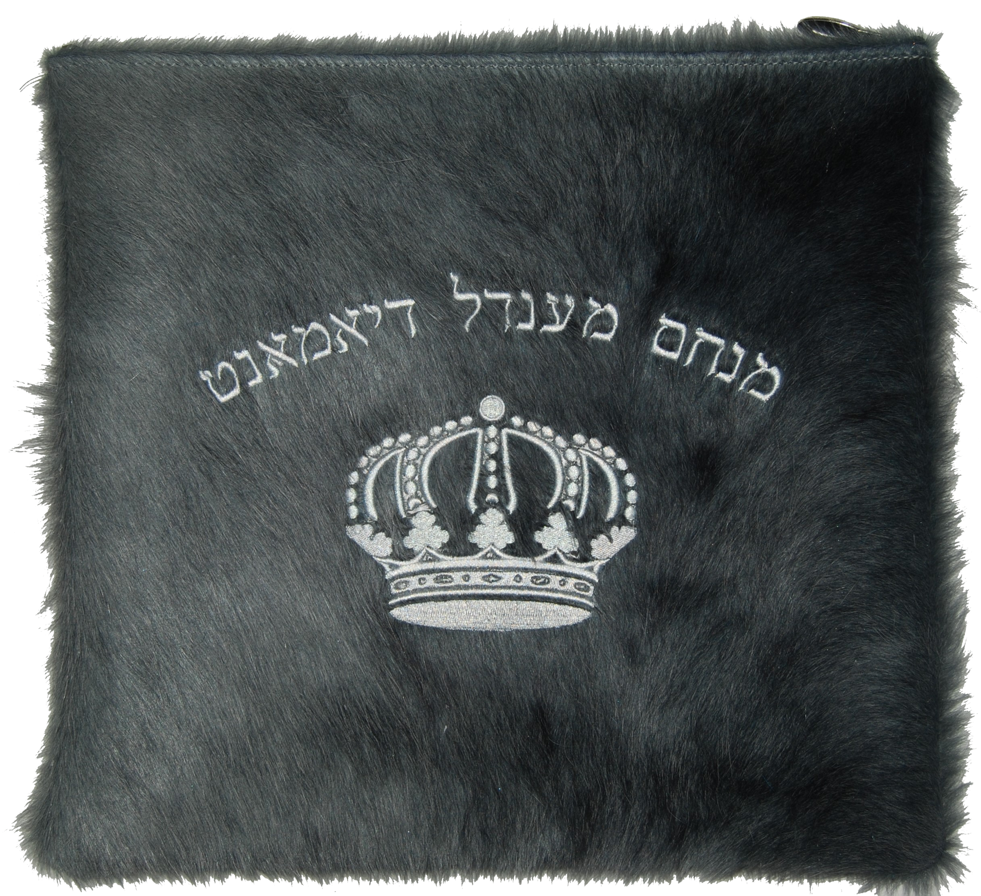 Prestige Leather Tallit & Tefillin Bag — Crown Design, Premier Collection (685I-GR)
