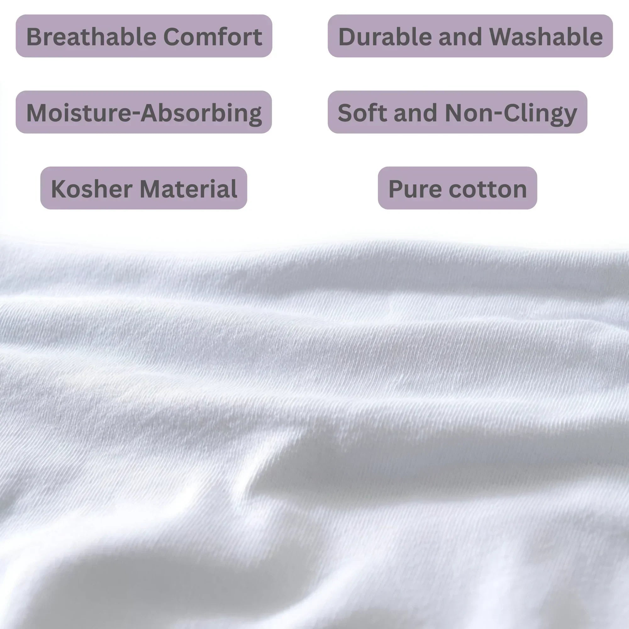 Adult cotton tzitzit t-shirt fabric features and comfort details