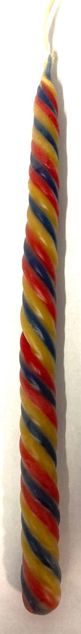 Havdalah Candle Multicolor Round - 6 Wicks
