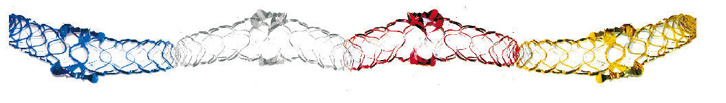 4" 7 Section Multi Colored Garland - Pack of 12 - (71123)
