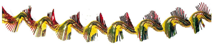 4" x 9' thin cut twisted garland - Assorted Pack of 12