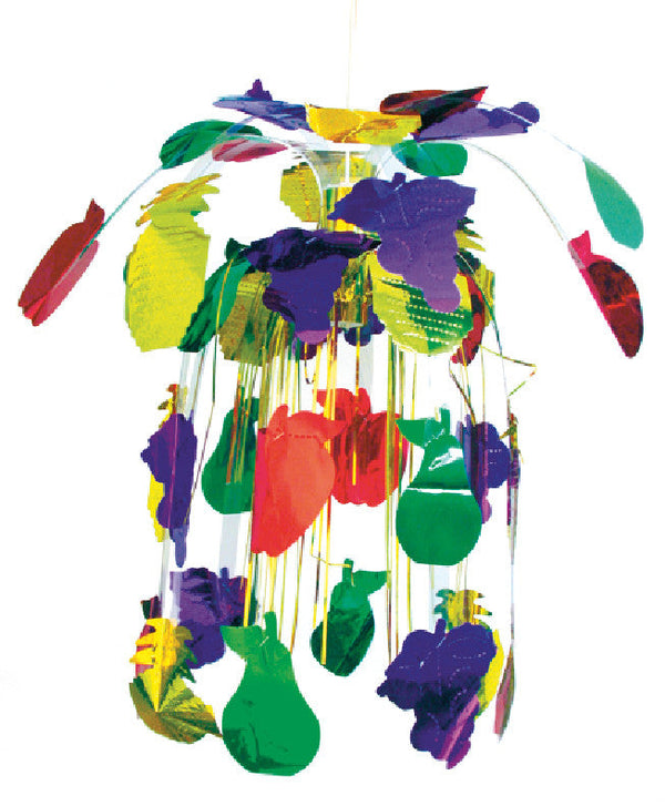 Large Lantern with Hanging Fruit  - Pack of 12 - 33" (71173)