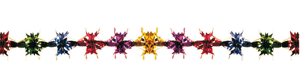 4" 24 Section Multi Colored Garland - Pack of 12 (71178)