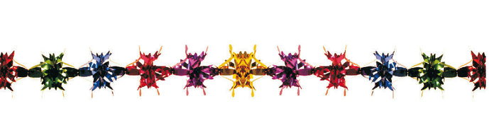 4" 24 Section Multi Colored Garland - Pack of 12 (71178)