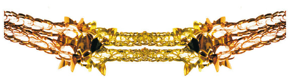 8" 5 Section Gold and Copper Garland - Pack of 12 (71185)