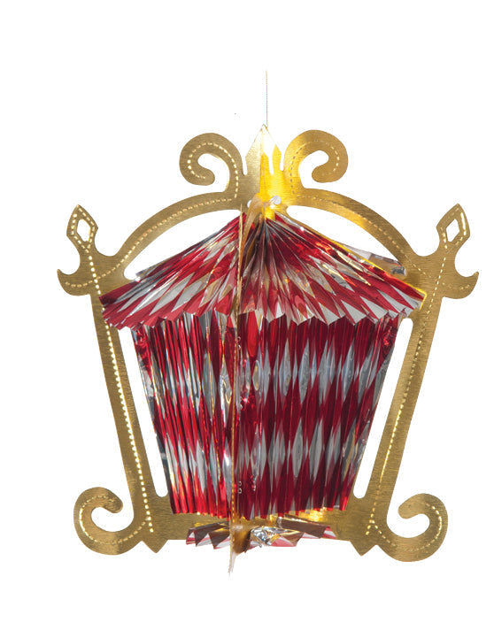 Chinese House Foil Hanging Decoration - Pack of 12 - Colored (71197 CLR)