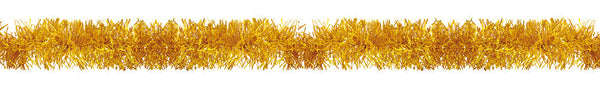 5" 12' Long Tinsel, Gold or Silver - Pack of 12 (71224)
