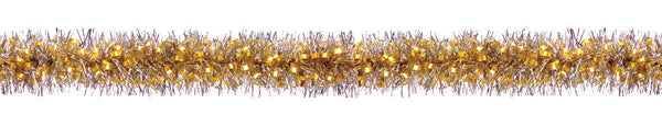 4" 12' Long Tinsel, Assorted Colors - Pack of 12 (71227)