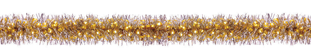 4" 12' Long Tinsel, Assorted Colors - Pack of 12 (71227)