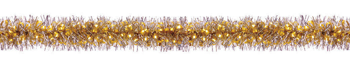 4" 12' Long Tinsel, Assorted Colors - Pack of 12 (71227)