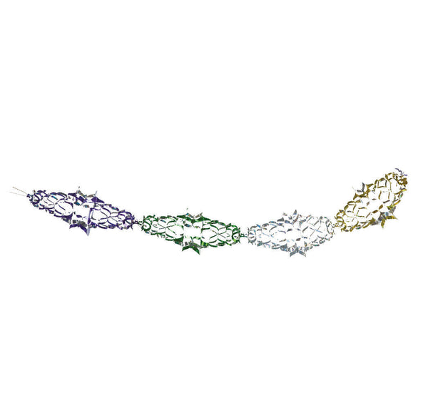 6" 8 Section Multi Colored Garland - Pack of 12 (71258)