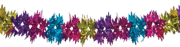9" 6ft Multi Color Garland  - Pack of 12 (71274)