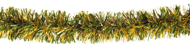 Extra Heavy and Long Tinsel, Gold w/Green