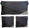 Prestige Leather Chabad Bar Mitzvah Set — Geometric Design, Regal Collection (715F-SM)