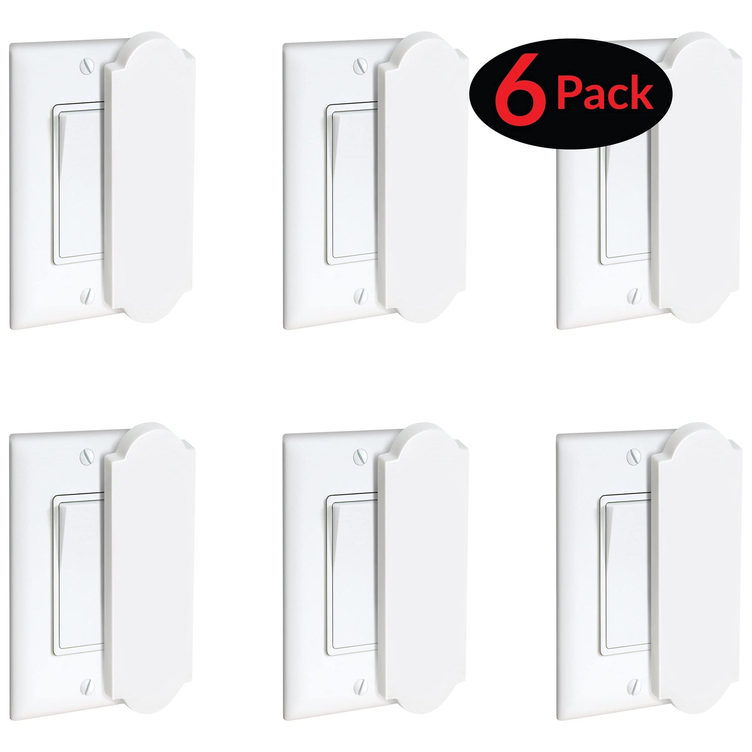 Magnetic Switch & Outlet Cover, Flat Switches 6-Pack - Mitzvah Family — Shabbos covers 6 pack, view 2 | Judaica Square Lakewood