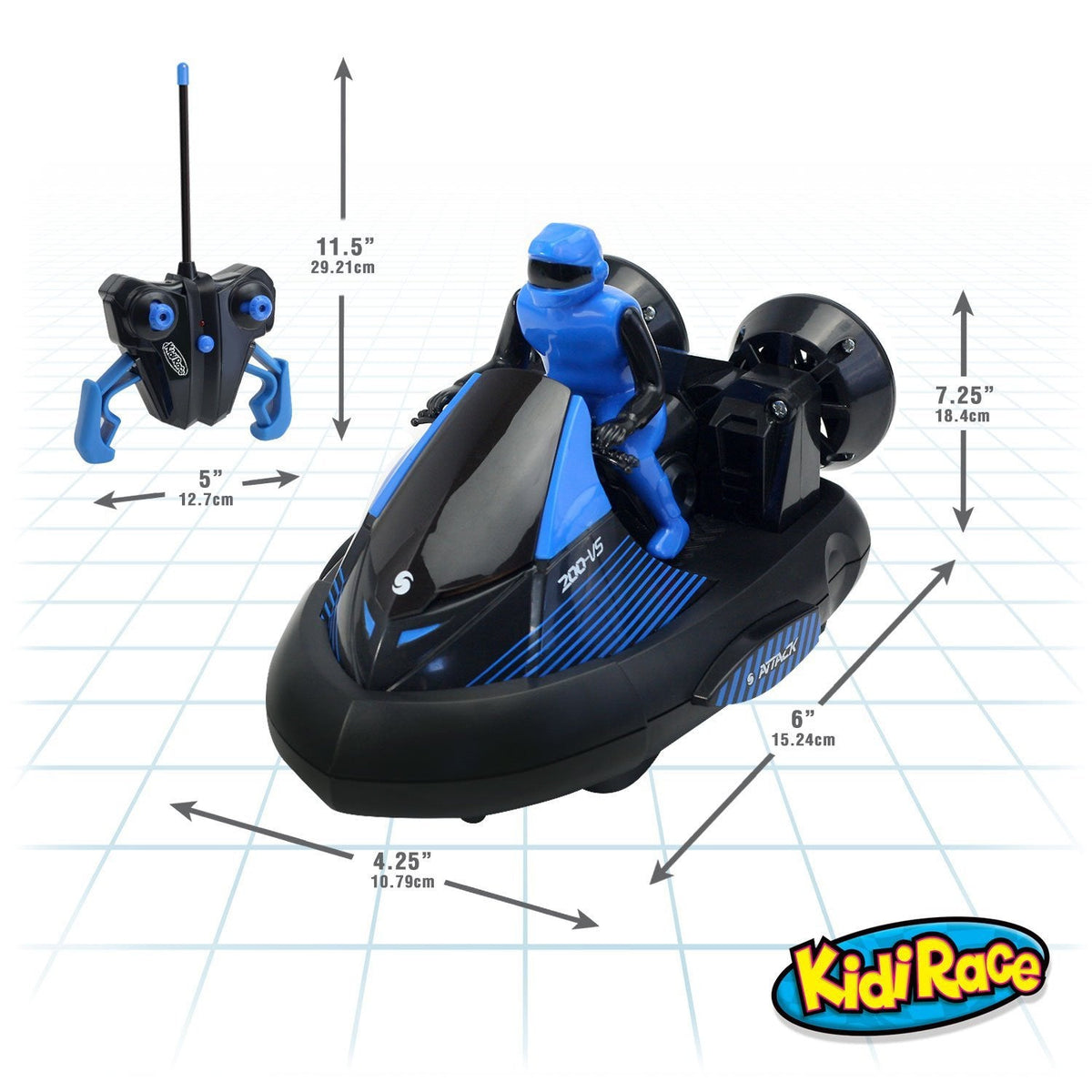 KidiRace RC Bumper Cars Set - 2 Remote Control Cars with Ejecting Drivers — 2-pack, view 7 | Judaica Square Lakewood