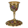 Karshi Jeweled Kiddush Goblet Seven Species Brown (KC-7323)