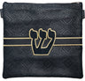 Prestige Leather Tallit & Tefillin Bag — Geometric & Crown Design, Supreme Collection (750H-NV2)