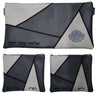 Prestige Leather Chabad Bar Mitzvah Set — Geometric Design, Regal Collection (755F-SM8)