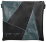 Prestige Leather Tallit & Tefillin Bag — Geometric & Crown Design, Premier Collection (755I-BK2)