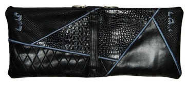 Prestige Leather Chabad Bar Mitzvah Set — Geometric & Diamond Design, Premier Collection (CO755I-BK5)