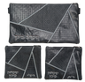 Prestige Leather Chabad Bar Mitzvah Set — Geometric Design, Premier Collection (755I-SM4)
