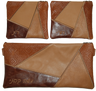 Prestige Leather Chabad Bar Mitzvah Set — Geometric Design, Premier Collection (755I-TN)