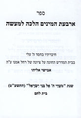 Sefer Arbas Haminim Halacha L'Masseh - ספר ארבעת המינים הלכה למעשה
