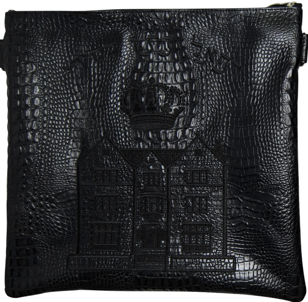 Prestige Croc Tallit & Tefillin Bag — 770 & Croc Design, Regal Collection (770F-BK2)