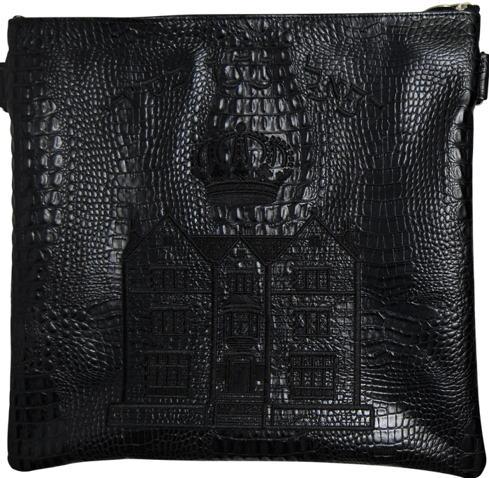 Prestige Croc Tallit & Tefillin Bag — 770 & Croc Design, Regal Collection (770F-BK2)