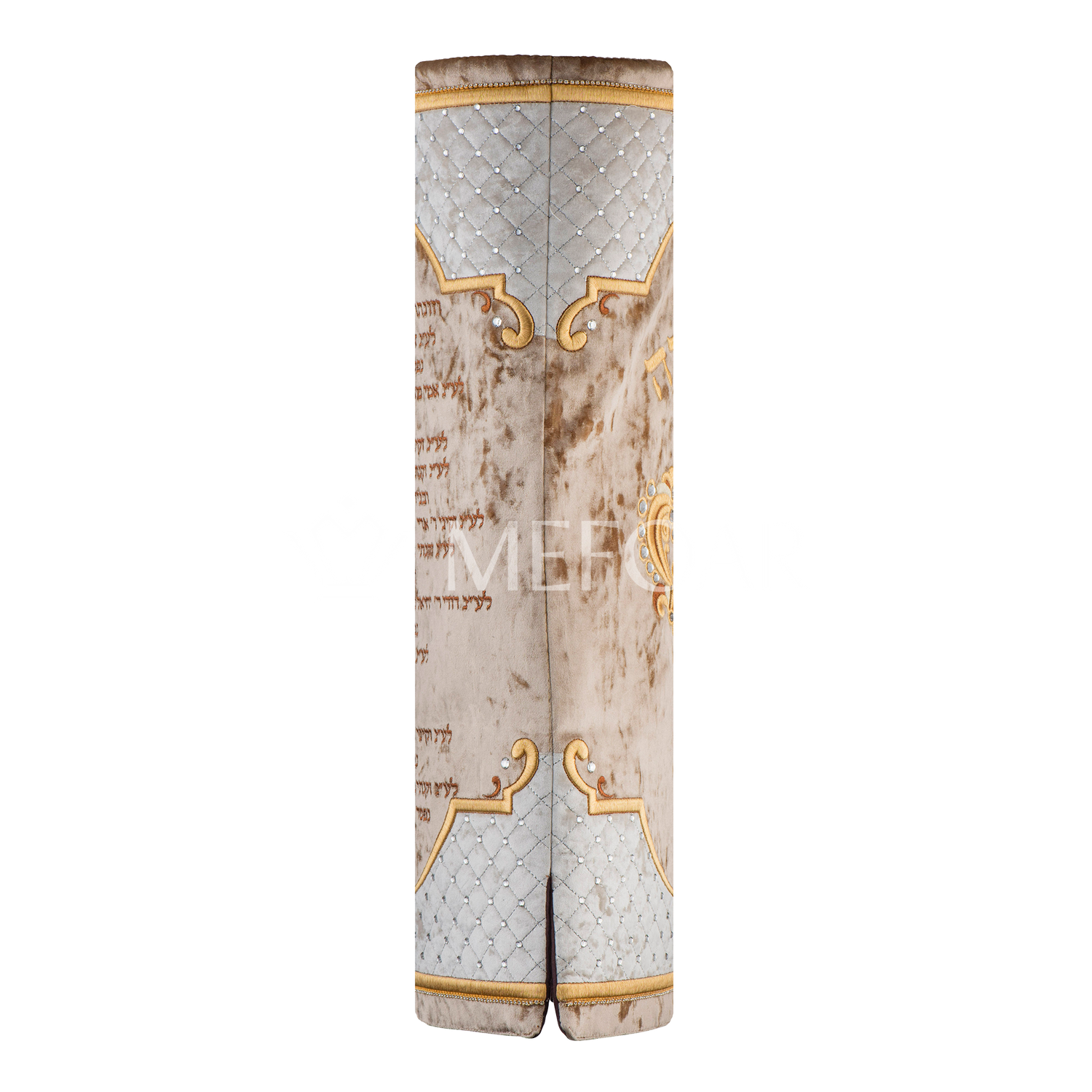 Mefoar Velvet Torah Mantle -802-Gold - Image 4