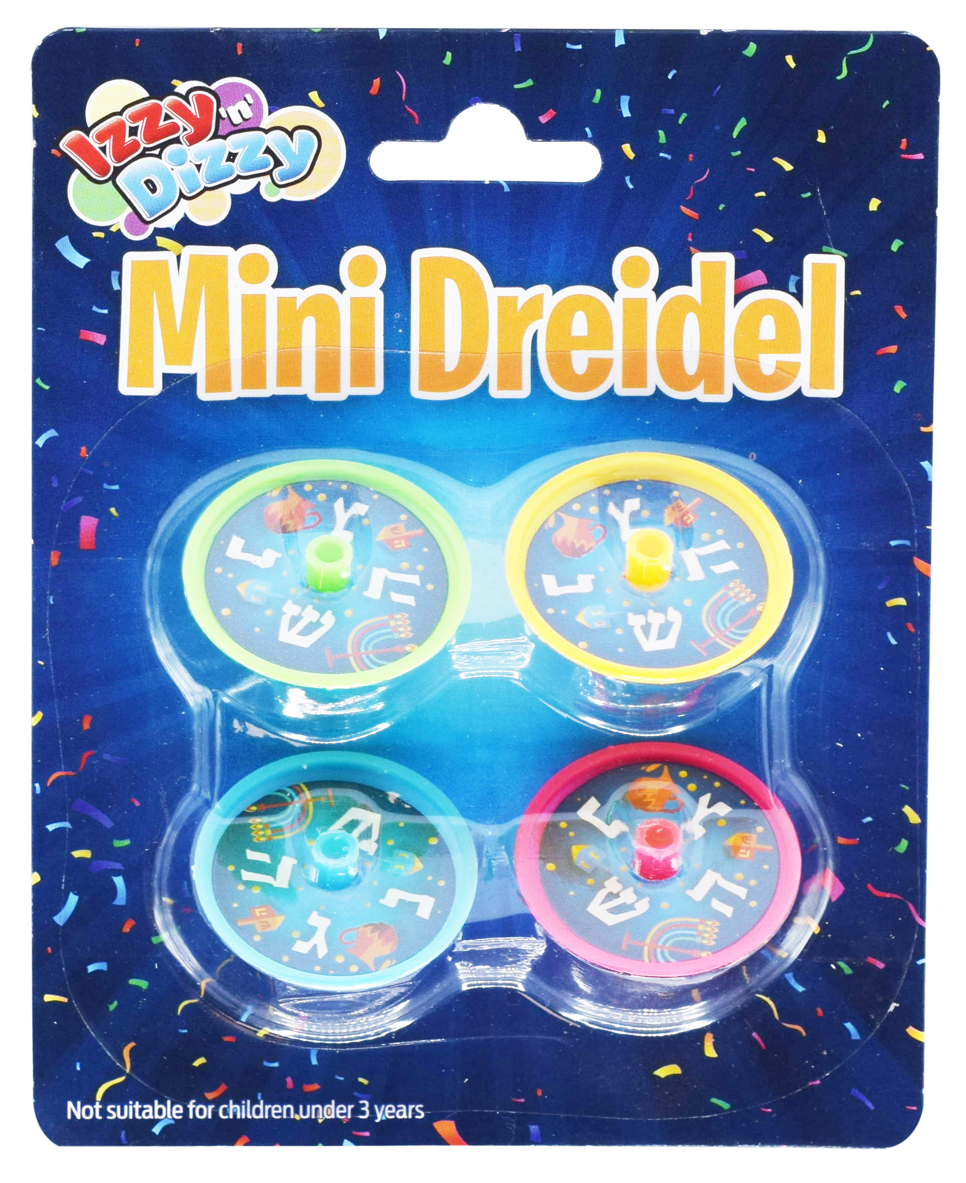 Mini Plastic Fun Dreidels — Judaica Square