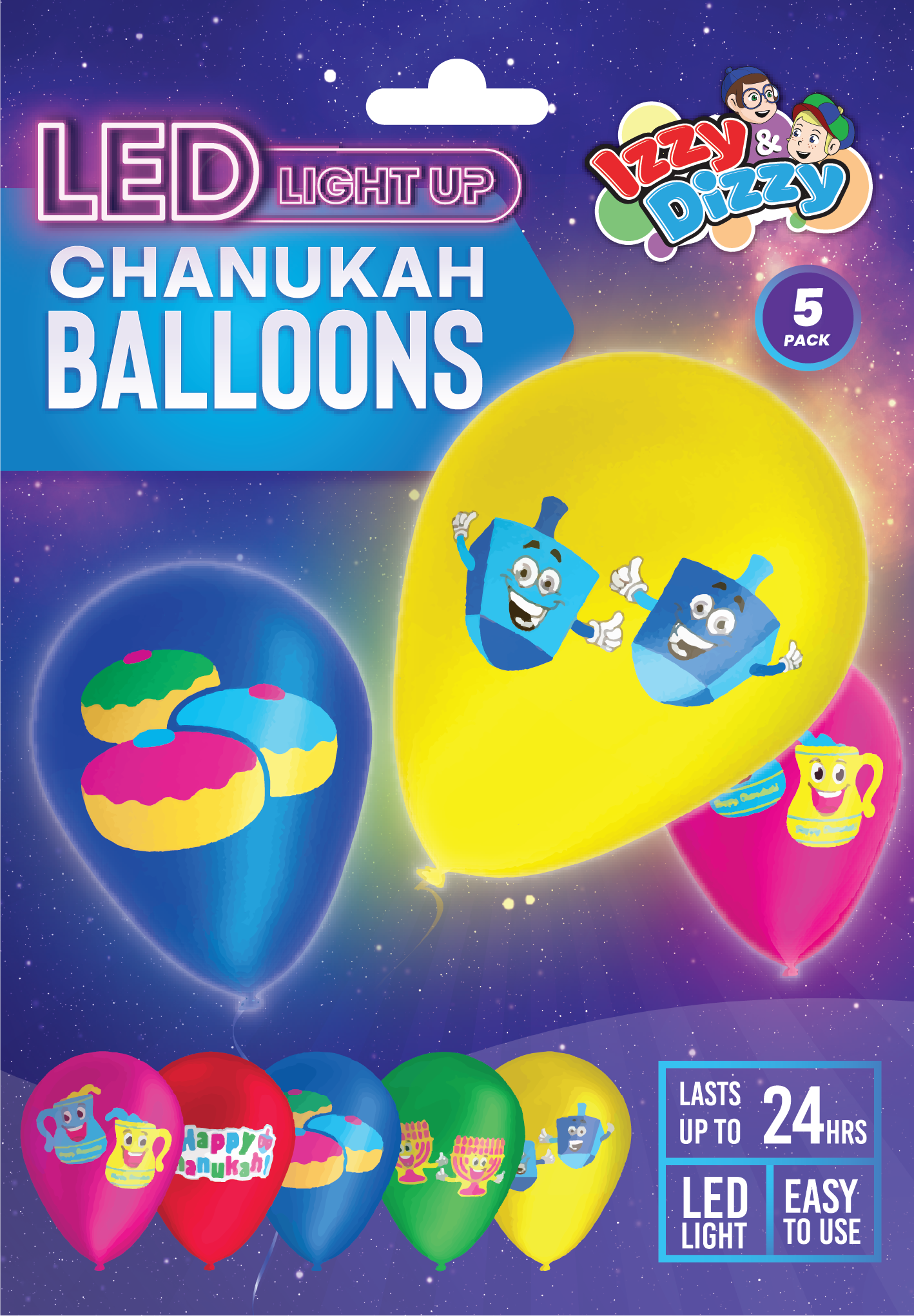 LED Chanukah Balloons — Judaica Square