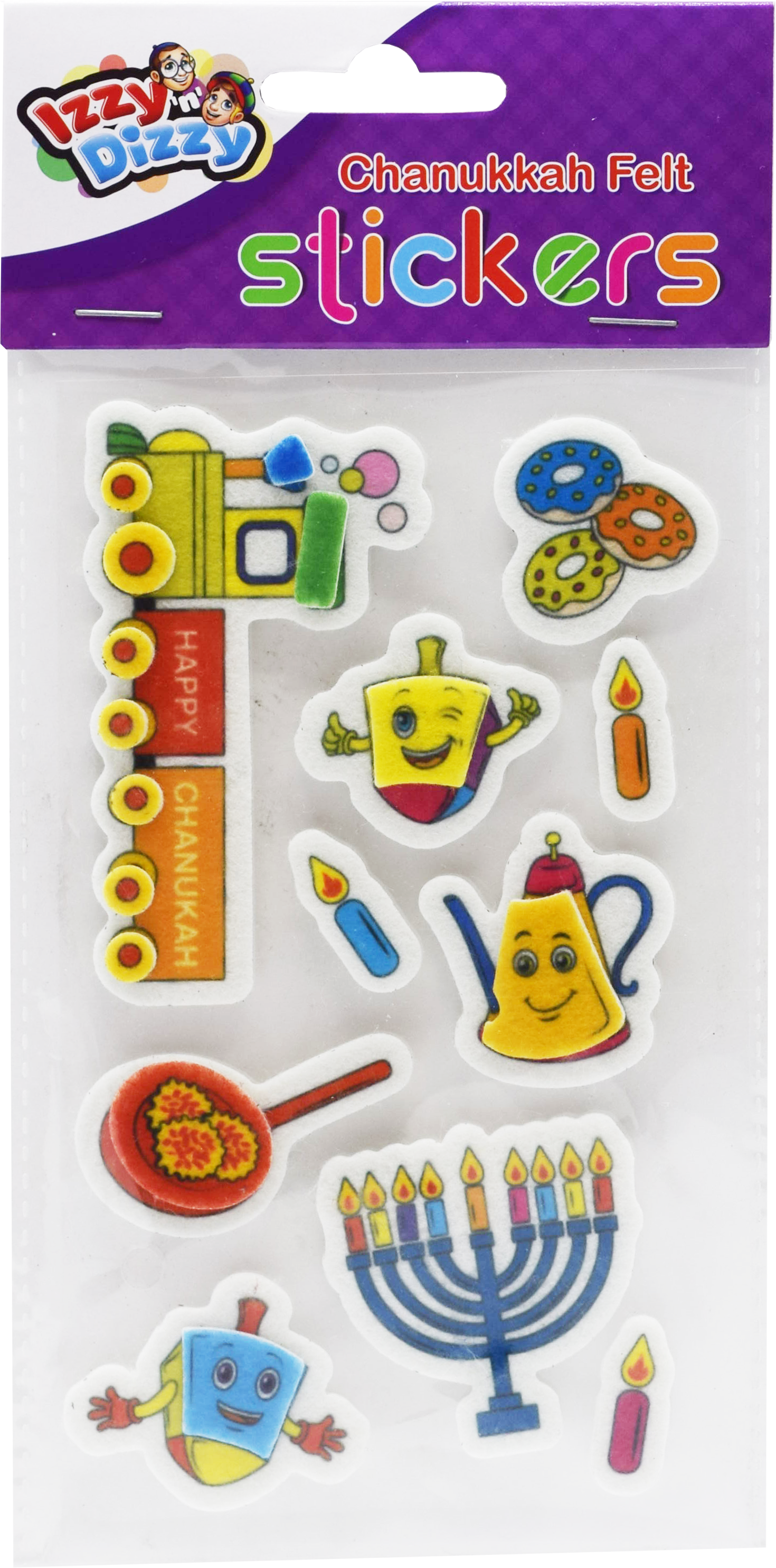 Chanukah Felt Stickers — Judaica Square