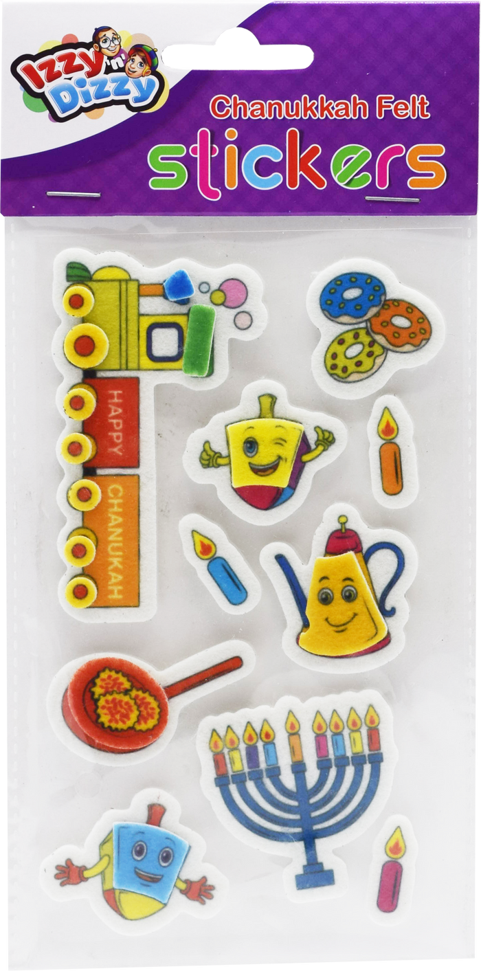 Chanukah Felt Stickers — Judaica Square